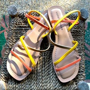 Lucky Brand Bizell strappy elastic sandals new in box! Women’s size 8